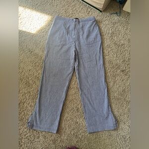 Oleg Cassini vintage Blue Gingham Capris